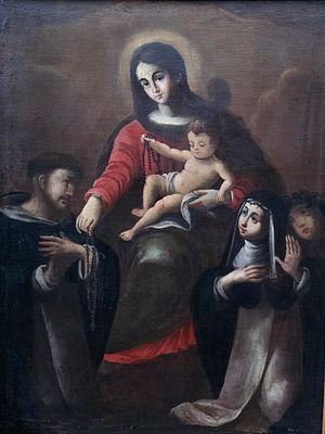Scuola italiana XVII-XVIII secolo - Scuola italiana XVII-XVIII secolo Madonna e bambino con i 
