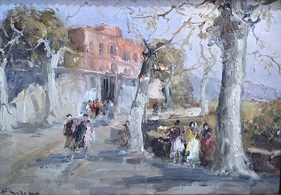 Francesco di Marino (Napoli 1892-1954) - Francesco di Marino (Napoli 1892-1954)Scorcio di 