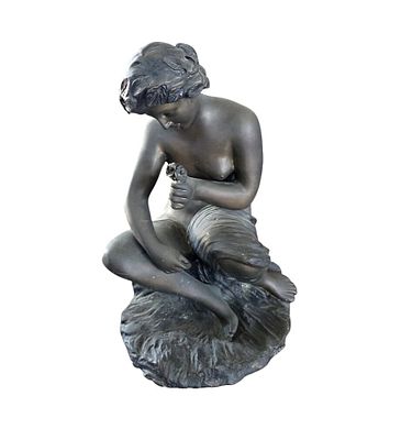 Manifattura italiana XIX-XX secolo - Scultura in bronzoMisure:cm.27 x 44h Manifattura italiana 