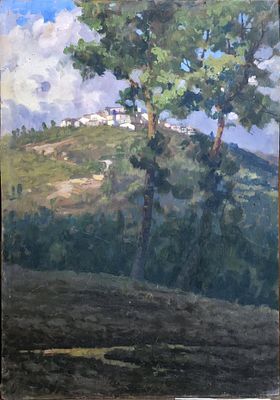 Nicola Ciletti (San Giorgio La Molara 1883-1967) - PaesaggioMisure:cm.35 x 50 senza cornice 
