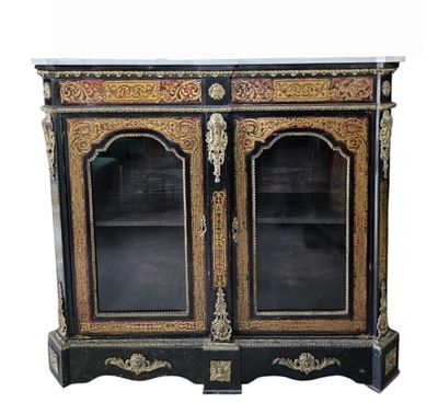 Manifattura francese Napoleone III - Vetrina Boulle Misure:cm.134 x 41 x 117 h Vetrina Boulle 