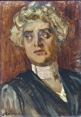 Ritratto di donna - Glauco Cambon (Trieste, 13 agosto 1875 – Biella, 7 marzo 1930) Misure: cm.36 x 
