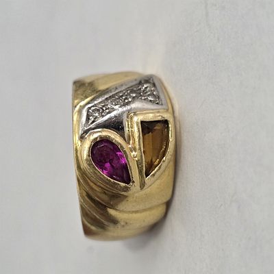 Anello vintage in oro 18 carati - Anello vintage in oro 18 carati Elegante Anello vintage stile 