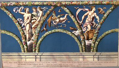 Venere cerca vendetta su Psiche - Venere cerca vendetta su Psiche Incisione colorata a mano tratta 