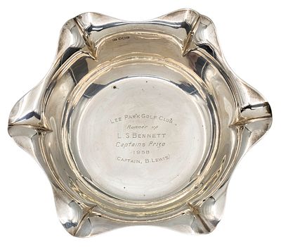 Sterling Silver Bowl, Atkin Brothers, Sheffield, England, 1922. 
Presentation bowl awarded in a 