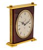Jaeger Desk Alarm Clock. Jaeger (later known as Jaeger Le Coultre) Desk Alarm Clock. 
Gilt Image - 1