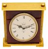 Jaeger Desk Alarm Clock. Jaeger (later known as Jaeger Le Coultre) Desk Alarm Clock. 
Gilt Image - 2
