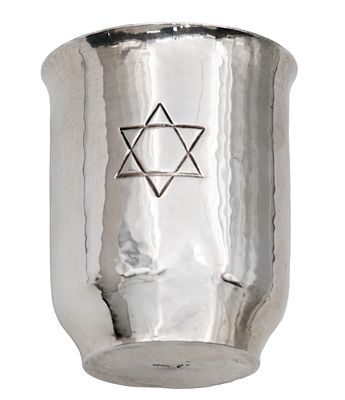 David Heinz Gumbel Silver Kiddush Cup Beaker, Germany, 1920-1930. David Heinz Gumbel 