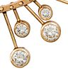 14k Yellow Gold Opal and Diamond Brooch. 
Oval opal - 18x12mm. 
Eight diamonds in total weight Image - 5