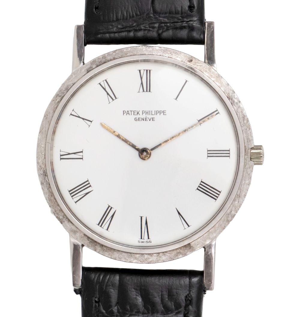 Patek Philippe 18k White Gold Wrist Watch. Patek Philippe 18k White Gold Wristwatch. 