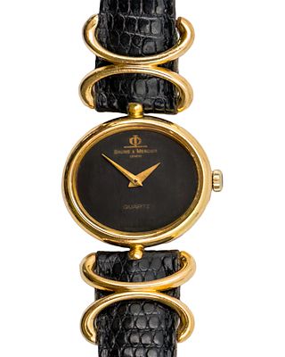 שעון יד לאישה Baume & Mercier זהב צהוב 18 קראט. שעון יד לאישה Baume &amp; Mercier זהב צהוב 18 