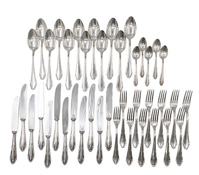 Silver Flatware Cutlery Set, 41pcs, Otto Kaltenbach, Germany, Early 20th Century. Silver 
