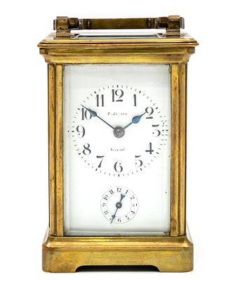 Alarm Carriage Clock, 20th Century. Mechanical movement, working condition. 
Alarm mechanism 