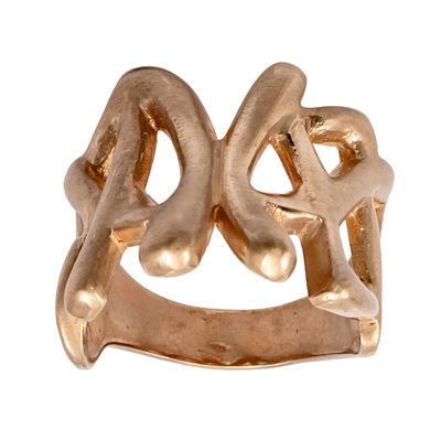 9k Rose Gold Ring. 
Marked. 
Size: 7. 
6.61gr.