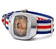 Sicura Jump Hour Wristwatch, 70's. 
Mechanical movement, working condition. 
Date. 
Nato strap. Изображение - 1