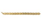 14k Yellow Gold Bracelet. 
Marked. 
Length: 19cm. 
8.89gr. 
Minor dent.Изображение - 2