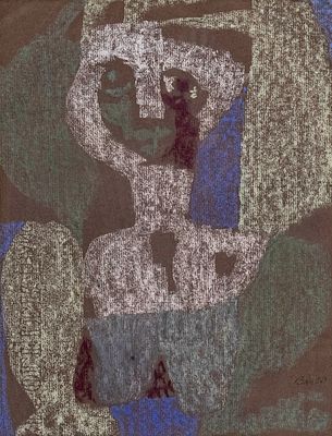 Bela Ban (Hungarian, 1909-1972) - Woman, Pastel on Paper, 1964. 
Signed and dated. 
31x24cm. 