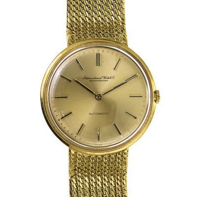 שעון יד Schaffhausen IWC אוטומטי זהב צהוב 18 קראט. 
מנגנון אוטומטי. 
כתר מקורי. 
מצב 