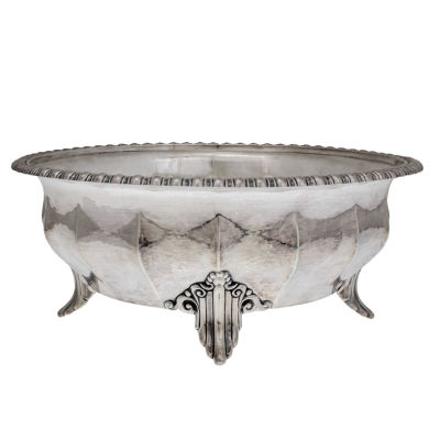 Gebruder Friedlander Sterling Silver Bowl, Berlin, Germany, Circa 1900. 
Delicately hand 