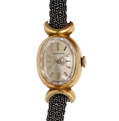 Movado 18k Yellow Gold Ladies Wrist Watch.
Mechanical movement, not in a working