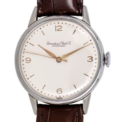 IWC Schaffhausen Wristwatch. IWC Schaffhausen Wrist Watch.
Mechanical movement, working