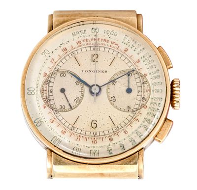 Rare! Longines Flyback Chronograph 13ZN Wrist Watch.
Mechanical movement, working condition.