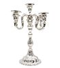 Hazorfim Silver Five Light Candelabra. 
Marked (800). 
Height: 37.5cm. 
580gr.Image - 1