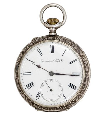 Schaffhausen IWC Silver Pocket Watch.
Mechanical movement, working condition.
Original silver