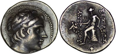 Seleucid Kingdom. Antiochos III ‘the Great’ (222-187 BC). AR Drachm. Antioch on the Orontes mint. 