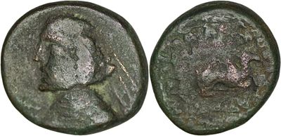 Parthian Empire. Orodes II (57-38 BC). &AElig;. Mithradatkart. Parthian Empire. Orodes II (57-38 BC). 