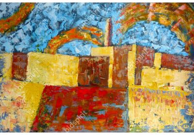 Miriam mandel - Tower of david. Miriam mandel - Tower of david 
Oil on wood 
40x60 CM 