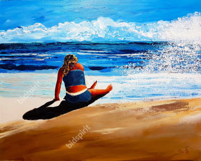 Eli Gross - During a sunset, the sea sparkling like diamonds. Eli Gross - During a sunset, the 