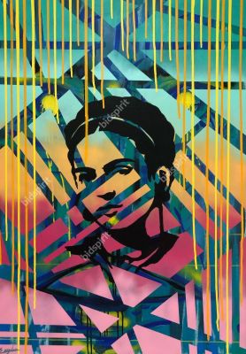 Meydan shalom - frida kahlo 
. Meydan shalom 
frida kahlo 120x80 
Abstract technique using 