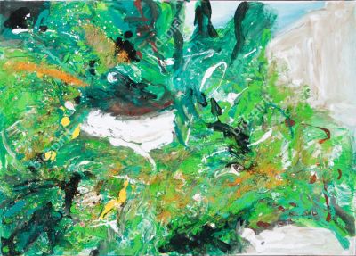 Amit avni - In to the wild. Amit avni - combenation 
acrilic with mix media 
40x50 cm 
signed