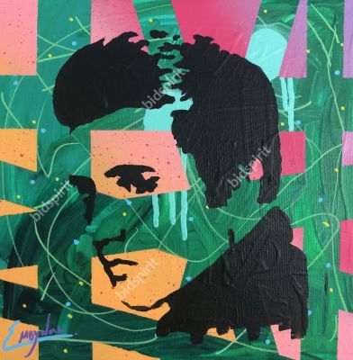 Meydan shalom - Elvis Presley . Meydan shalom 
Elvis Presley 25x25 
Abstract technique using 