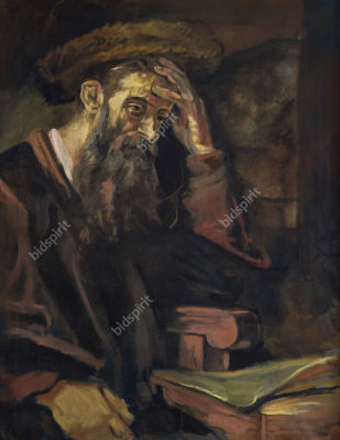 ory dvir - Hasid
. שמן על בד 
80X60 ס"מ