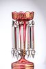 Par de porta-ananases em vidro e cristal. Alt. aprox.: 37 cm. ENG 
Pair of pineapple holders in Image - 2