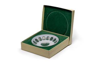 Pequena ta&ccedil;a em cristal e vidro opalino, Herm&egrave;s. ENG Small bowl in crystal and opaline glass 