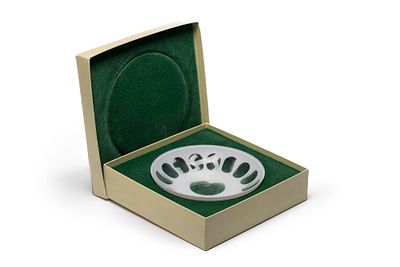 Pequena ta&ccedil;a em cristal e vidro opalino, Herm&egrave;s. ENG Small bowl in crystal and opaline glass 