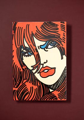 ERR&Oacute;, Gudmundur Gudmundsson, dito Err&oacute; (n.1932) - ERR&Ouml;, "Rosa", Placa em cer&acirc;mica, Dim. aprox.: 36 