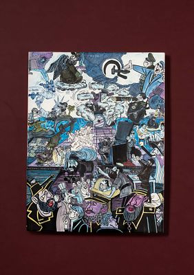 ERR&Oacute;, Gudmundur Gudmundsson, dito Err&oacute; (n.1932) - ERR&Ouml;, Caricatura, Placa de cer&acirc;mica, Dim. 