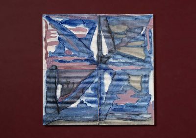 VIEIRA DA SILVA, Maria Helena (1908-1992) - VIEIRA DA SILVA, Painel de 4 azulejos em cer&acirc;mica 