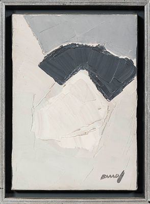 Augusto BARROS (1929-1998) - Augusto BARROS, &Oacute;leo sobre tela, Dim. aprox.: 26,5 x 19 cm. ENG 