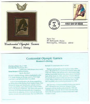 מעטפת יום ההופעה ארה"ב עם בול מצופה זהב 24 קראט. מהדורה מוגבלת עם תעודת אותנטיות. הידעת? הזהב 