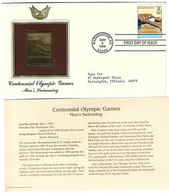 מעטפת יום ההופעה ארה"ב עם בול מצופה זהב 24 קראט. מהדורה מוגבלת עם תעודת אותנטיות. הידעת? הזהב 