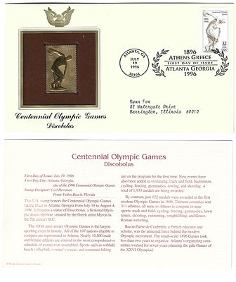 מעטפת יום ההופעה ארה"ב עם בול מצופה זהב 24 קראט. מהדורה מוגבלת עם תעודת אותנטיות. הידעת? הזהב 