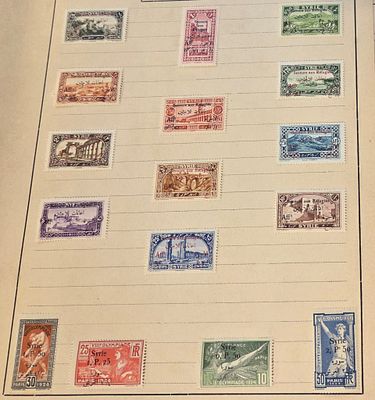 בולי סוריה 1924 עד 1926. כיבוש צרפתי עם הדפס רכב צרפתי וערבי. שווי קטלוגי מעל 300$ מצבים 
