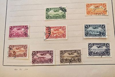 לבנון סדרת דואר אוויר 1930 וסדרת 1938. כולל מיני גיליון. ערך קטלוגי גבוה. בולים לא חתומים במצב 