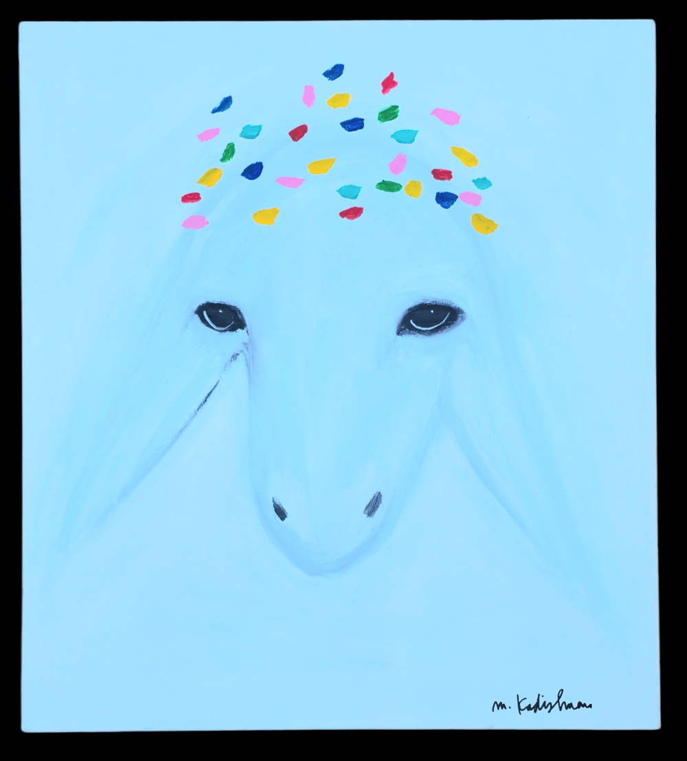 מנשה קדישמן 
כבשה לבנה ומבוקשת!!!
אקריליק על בד
חתומה מקדימה ומאחורה.
כולל תעודת אותנטית בכתב 