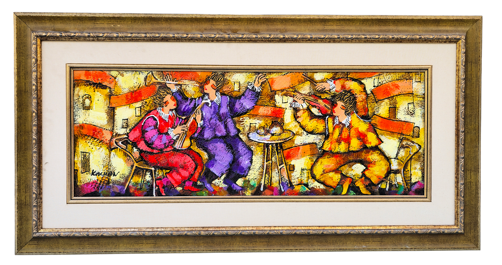 מיכאל קצ'ן 
שמן על בד
חתום
80&times;30 ס"מ